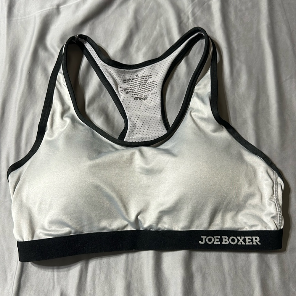 Joe Boxer XL Sports Bra Gray EUC